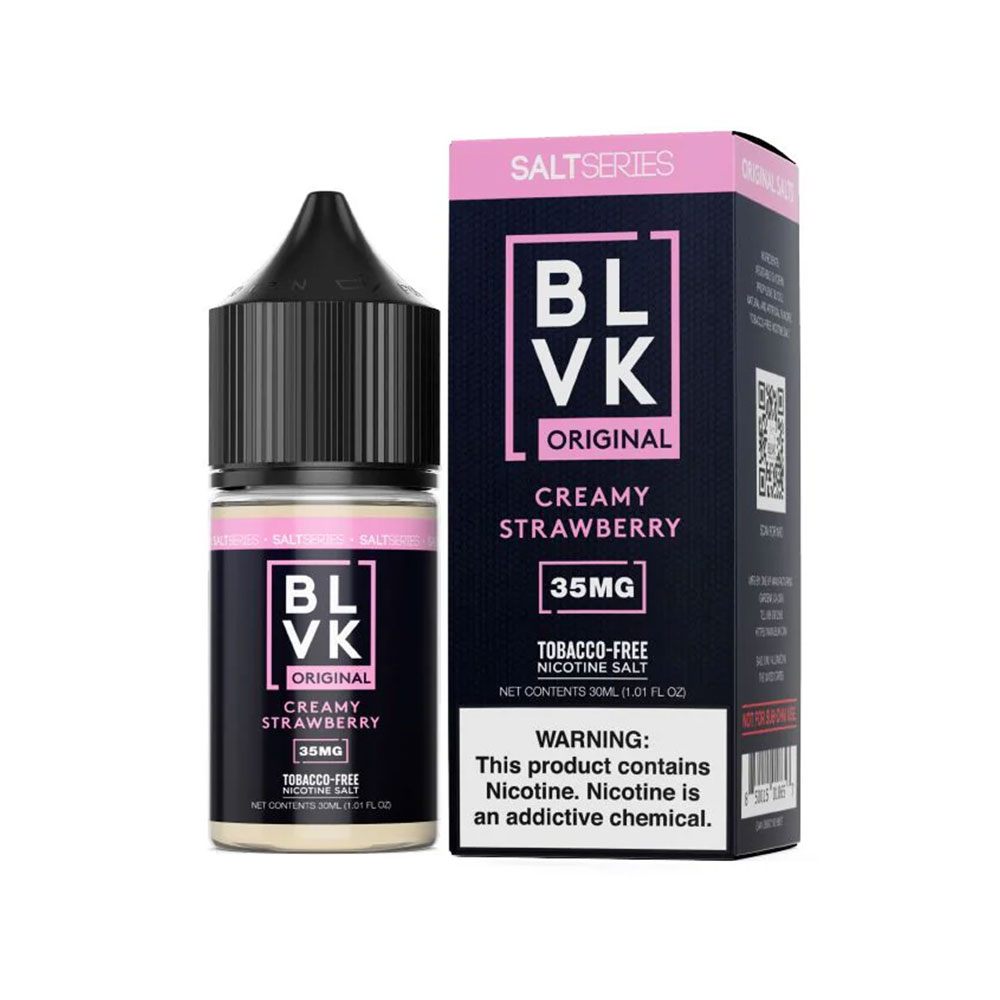 سالت توت فرنگی خامه بی ال وی کی – BLVK Strawberry Cream Nicotine Salt