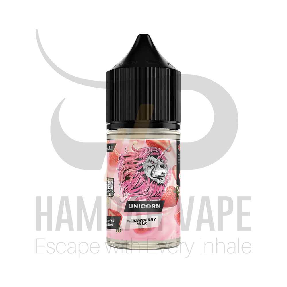 سالت دکتر ویپز میلک شیک توت‌فرنگی – DR VAPES SALT UNICORN
