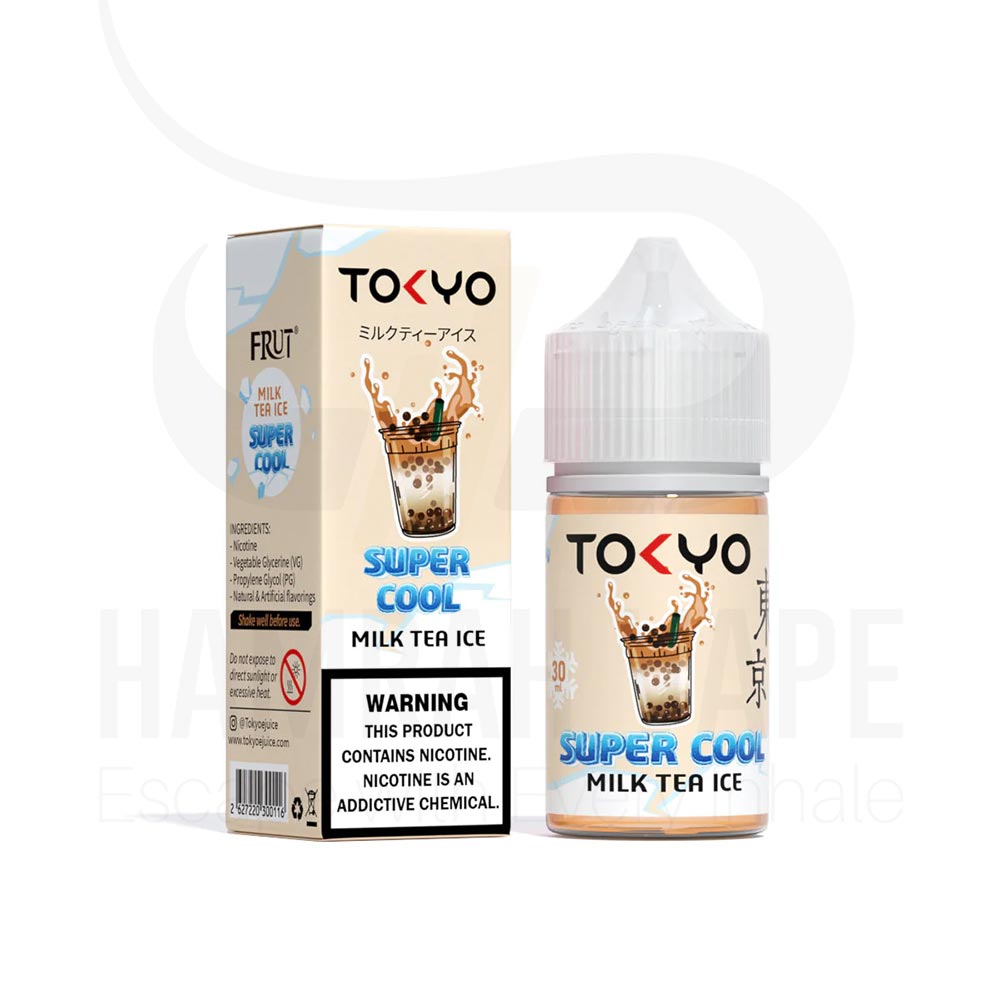 سالت نیکوتین سوپرکول بمب شیر چای یخ برند توکیو – TOKYO SUPER COOL MILK TEA Salt 30ML