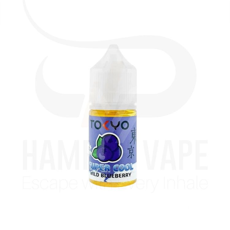 سالت نیکوتین سوپرکول بمب بلوبری یخ برند توکیو – TOKYO SUPER COOL WILD BLUEBERRY Salt 30ML